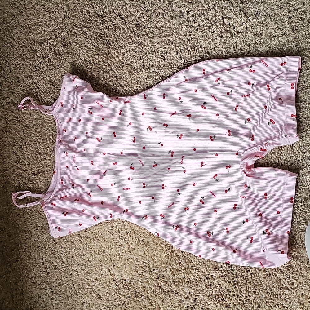 skims soft lounge cherry blossom cherry print onesie - Picture 12 of 13